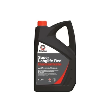 Image of Super Longlife Antifreeze & Coolant - Concentrated - 5 Litre - SLA5L - Comma