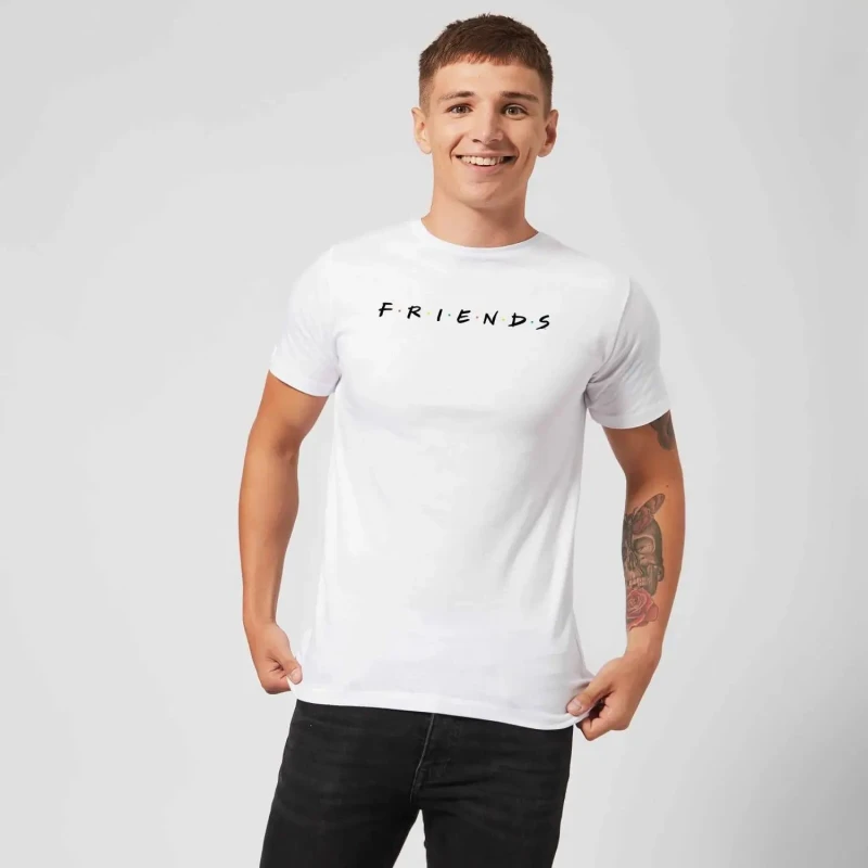 Image of Friends Men Friends T-Shirt in White Size: Small White S Male 5059958514874