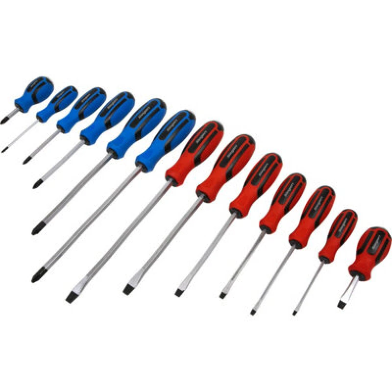 Image of Loops 13 PACK Hammer Through Screwdriver Set - Hardened Steel Hammer Strike Chisel Cap Metallics