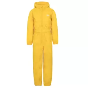 Image of Trespass Babies Button Rain Suit (6-12 Months) (Sunshine)