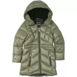 Image of Barbour International Girls Salta Quilted Jacket - Green