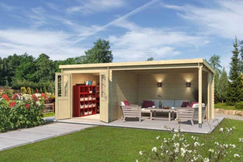 Image of Lasita Maja Lasita Osland Saint Raul Summer House With Veranda - 5.9M X 2.75M - 28mm Wall Logs