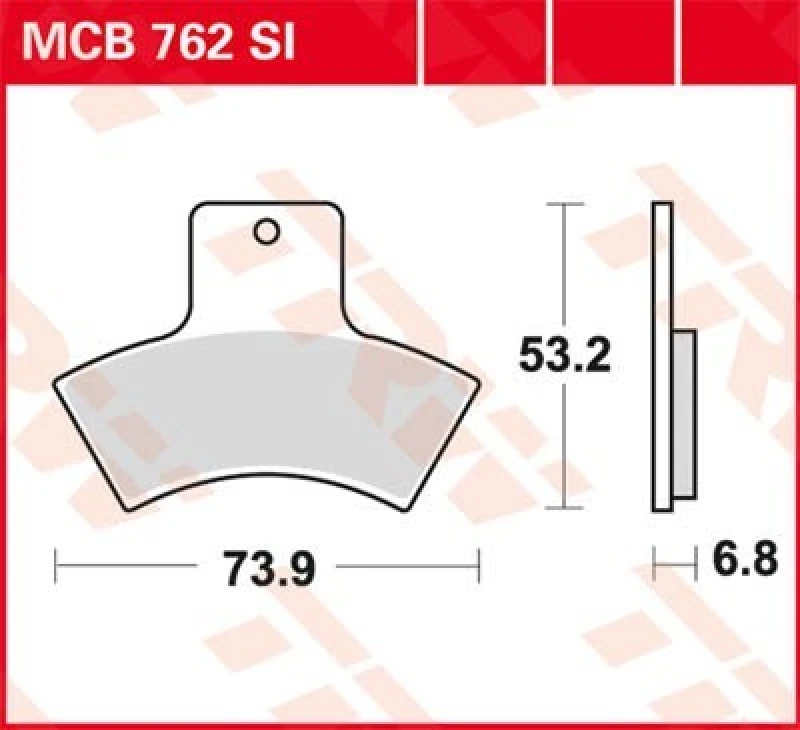Image of TRW Lucas Brake pads sintered off-road MCB762SI