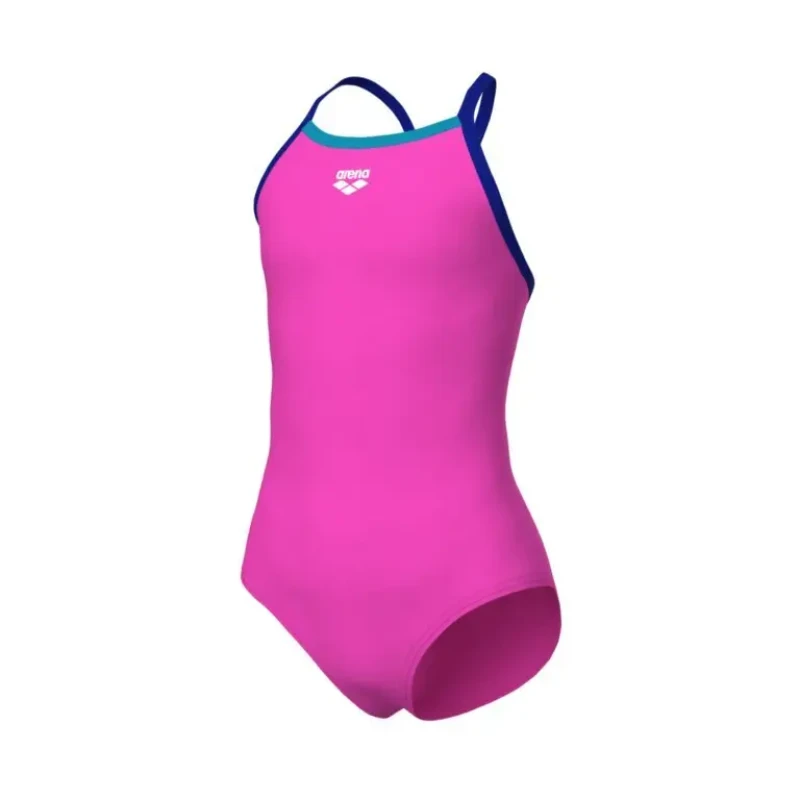 Image of One Piece swimsuit for girls Arena Light Drop Solid Rose Female 8/9 ans