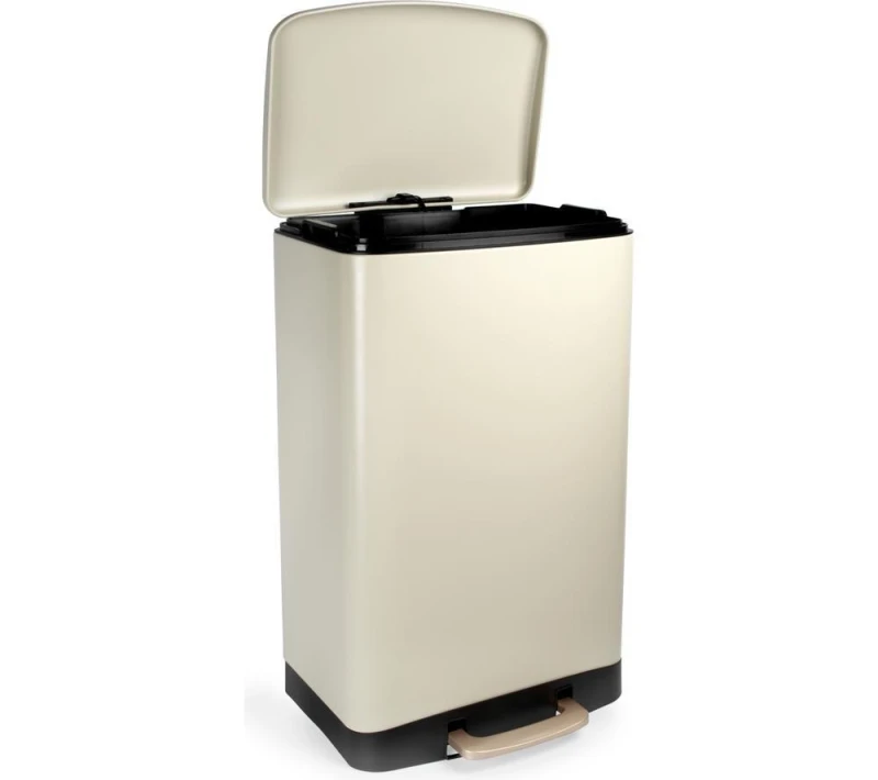 Image of SALTER BW14806 50-litre Rectangular Bin - Cream 5054061632439
