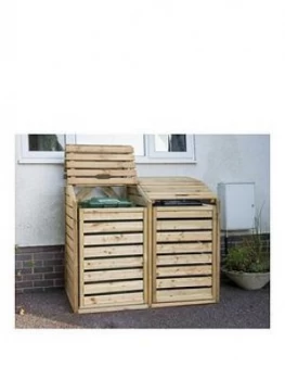 Image of Forest Double Wheelie Bin Hide