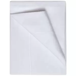 Image of Belledorm 400 Thread Count Egyptian Cotton Flat Sheet (Double) (White) - White
