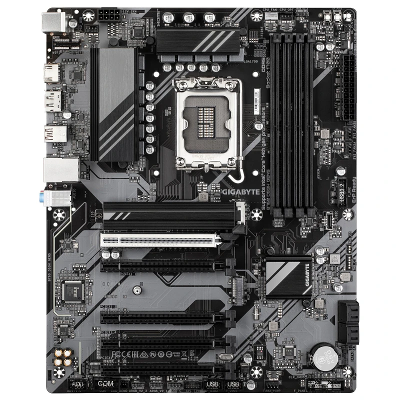 Image of Gigabyte Gigabyte B760 DS3H GEN5 Motherboard - Supports Intel Core 14th Gen CPUs, 8+2+1 Phases Digital VRM, up to 5600MHz DDR5, 2xPCIe 4.0 M.2, 1GbE L