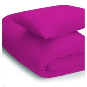 Image of Easy Care Minimum Iron Duvet Cover Single Fuchsia