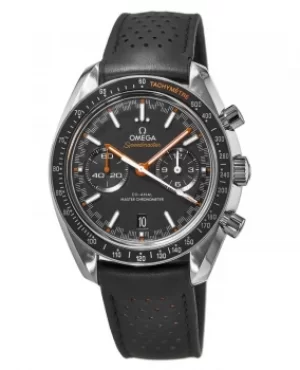 Image of Omega Speedmaster Racing Chronometer Black Chronograph Dial Leather Strap Mens Watch 329.32.44.51.01.001 329.32.44.51.01.001