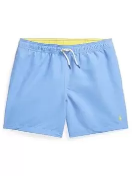Image of Ralph Lauren Boys Traveller Swim Shorts - Harbor Island Blue Size Age: 16 Years=Xl