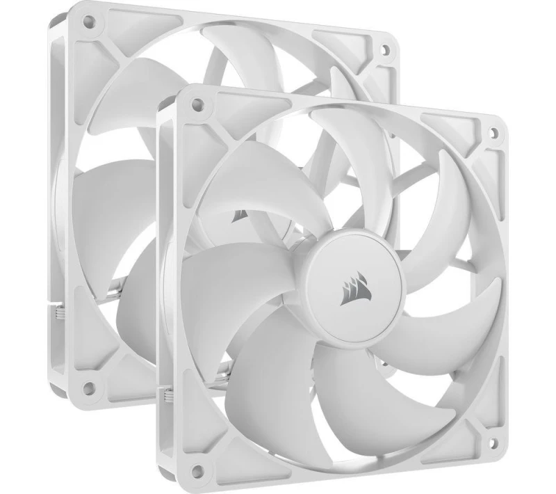 Image of Corsair RS140 140mm PWM Dual Pack of Chassis Fans in White