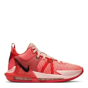 Image of Nike Lebron Witness 7, Bright Crimson/Cave Purple-Arctic Orange, size: 7, Male, Basketball Performance Mid, DM1123-600
