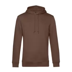 Image of B&C Mens Organic Hooded Sweater (S) (Mocha)