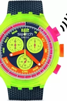 Image of Unisex Swatch Neon To The Max Pay! Watch SB06J101-5300