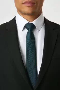 Image of Mens Navy Two Tone Textured Tie