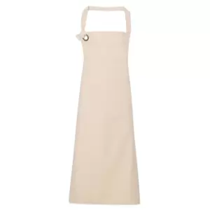 Image of Premier Unisex Calibre Heavy Cotton Canvas Bib Apron (natural)