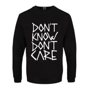 Image of Grindstore Mens Don`t Know Don`t Care Sweater (XL) (Black)