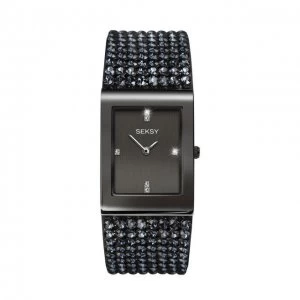 Image of Seksy Grey And Navy Fashion Watch - 2725