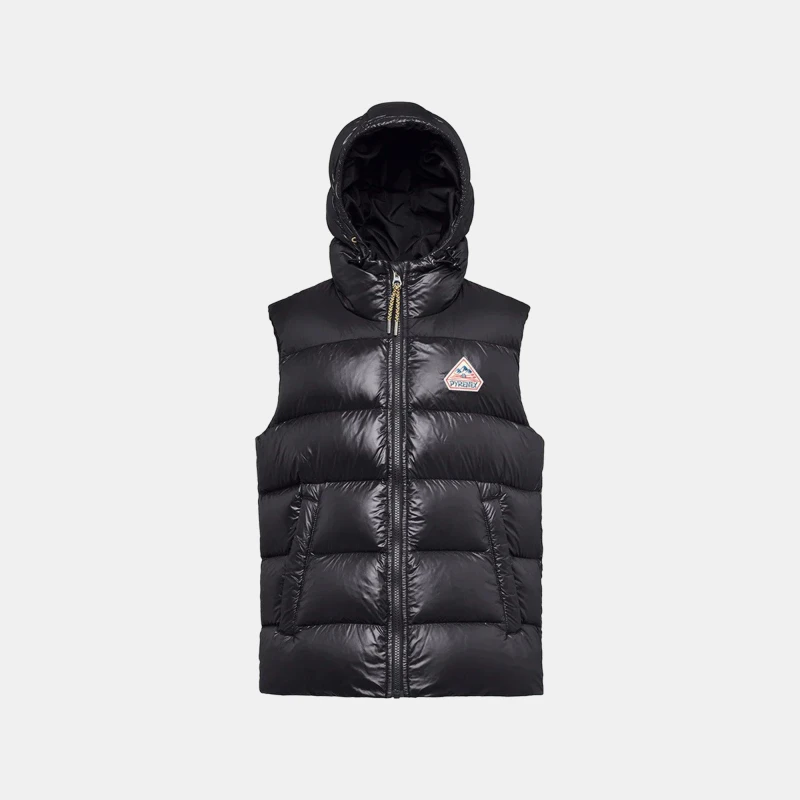 Image of Pyrenex Unisex Kids Hooded Padded Sleeveless Gilet Black 0009 unisex 10Y