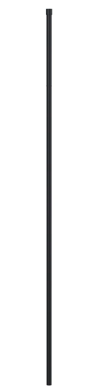 Image of Balterley Wetroom Accessories Ceiling Post Satin Black Black