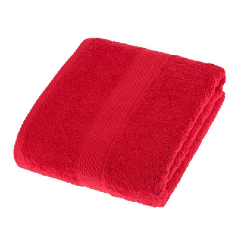 Image of Homescapes Turkish Cotton Red Bath Towel