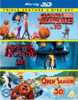 Image of Cloudy with a Chance of Meatballs 3D / Monster House 3D / Open Season 3D