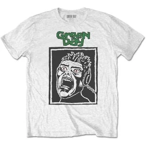 Image of Green Day - Scream Mens Medium T-Shirt - White