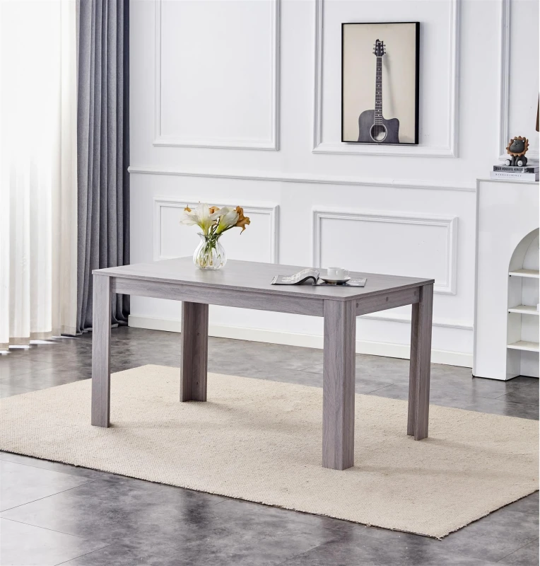 Image of KOSY KOALA KOSY KOALA Dining Table Grey Wood Kitchen Place for 4 Seats, Dining Table Only (Grey H 75 x L 117 x W 77 cm) Grey One Size Unisex 506071158