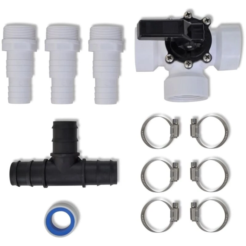 Image of vidaXL Bypass Kit for Pool Solar Heater Set Heating System Spa Accessories