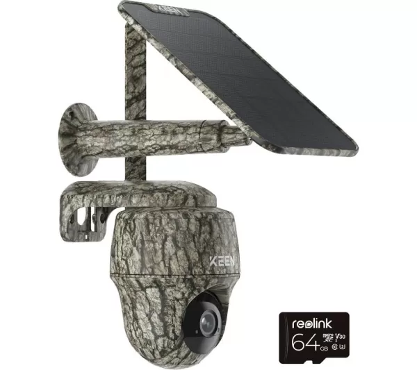Image of REOLINK Keen Ranger PT Quad HD 1440p 4G Security Camera with Solar Panel - Green
