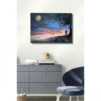 Image of Kanvas Tablo (50 x 70) - 256 Multicolor Decorative Canvas Painting