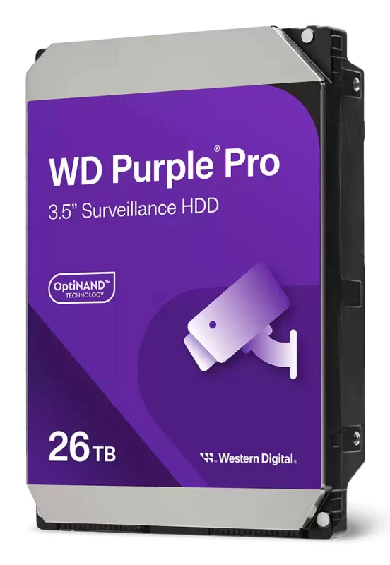 Image of Western Digital Western Digital Purple Pro WD240PURP internal hard drive 26 TB 7200 RPM 3.5" Serial ATA III WD260PURP