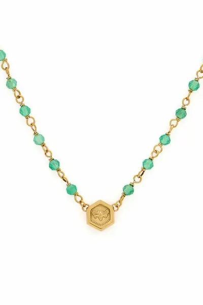 Image of Olivia Burton Jewellery Ladies Olivia Burton Beaded Charm Necklace 24100172