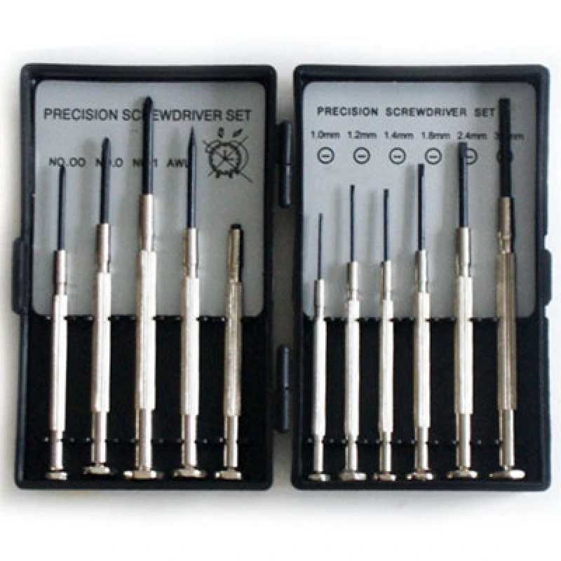 Image of Loops 11 Piece Precision Screwdriver Set Mini Micro Small Flat Head Phillips Magnetic Multi