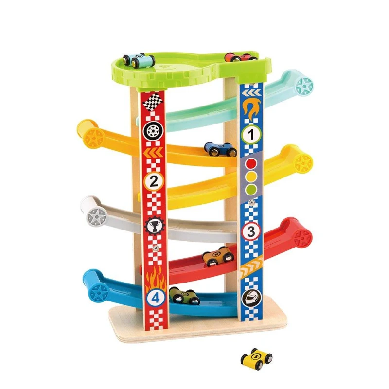 Image of Tooky Toys Sliding Tower Babies - Multi Multi One Size