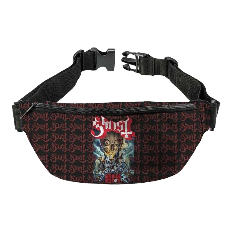 Image of Ghost Rite Here Rite Now Waist Bag in Black Unisex One Size