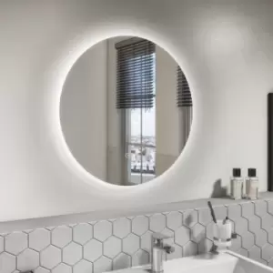Image of Round LED Bathroom Mirror with Demister 800mm - Luna
