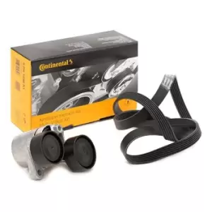 Image of CONTITECH V-ribbed belt set BMW 6PK1698K1 Serpentine belt kit,Auxiliary belt kit,Poly V-belt kit,V-ribbed belt kit