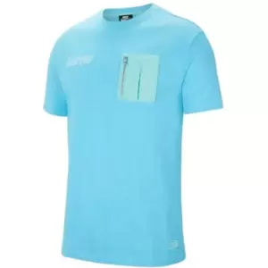 Image of Nike FC Barcelona NSW T-Shirt Mens - Blue