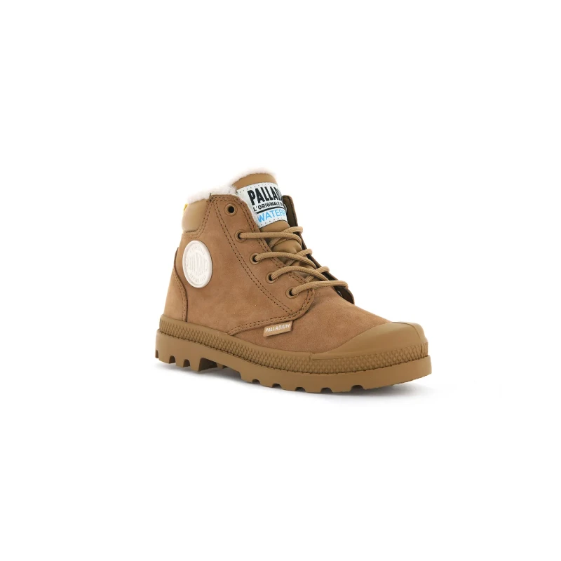 Image of Palladium Children's shoes Palladium Pampa hi cuff Wps oz Marron Unisex 31