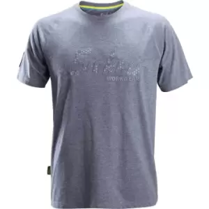 Image of Snickers 2580 Mens Logo T-Shirt Blue S