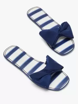 Image of Bikini Bow Slide Sandals - Awning Strpe/Otrspce - 3