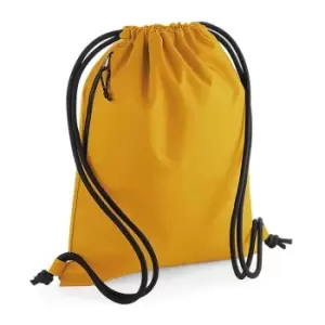 Image of Bagbase Unisex Adult Recycled Drawstring Bag (One Size) (Mustard Yellow)