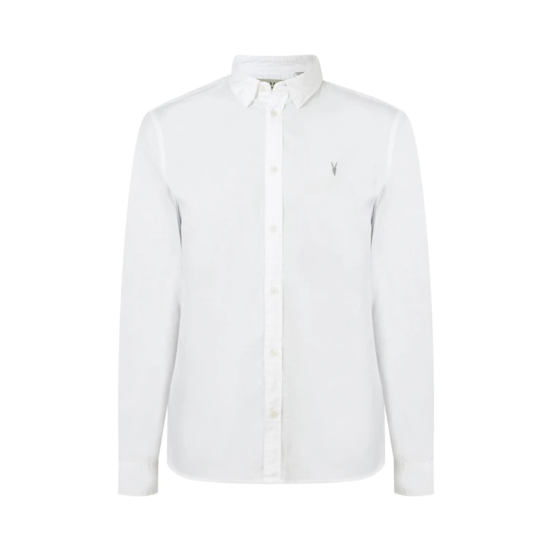 Image of AllSaints Hawthorn Long Sleeve Shirt White male 2X Large
