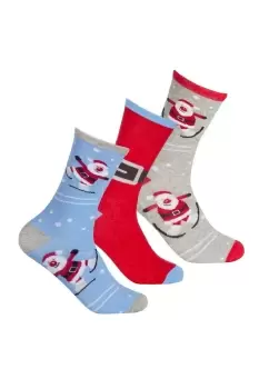 Image of Cotton Rich Festive Socks (3 Pairs)