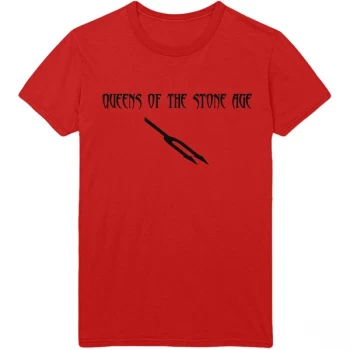 Image of Queens Of The Stone Age - Deaf Songs Unisex Medium T-Shirt - Red