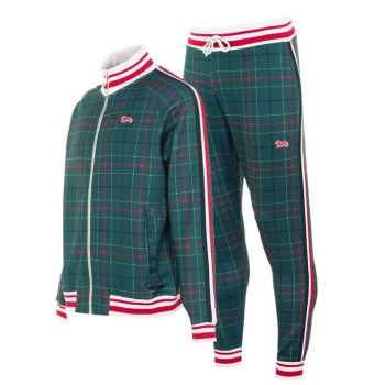 Image of Lonsdale Gentlemen Tracksuit Mens - Green Check