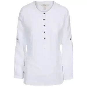 Image of Trespass Womens Messina Casual Cotton Blouse (S) (White)