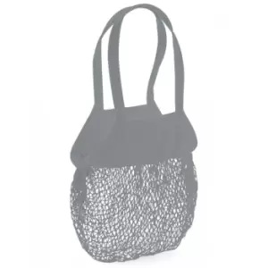 Image of Westford Mill Organic Mesh Carry Bag (One Size) (Grey)